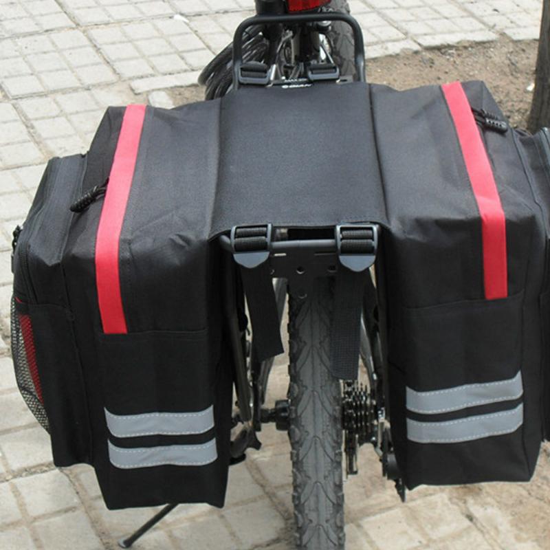 Wysokiej Pojemności Dwustronna Torba Bagażowa Na Bagażnik Rowerowy Z Trwałą Torbą Podróżną Do Codziennych Dojazdów Rowerowych, Turystyki i Wycieczek Rowerowych