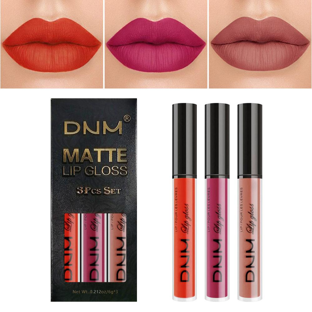 Langanhaltender matter Lippenstift, wasserfestes Lipgloss-Set, nicht klebrige Samtlippe, geeignet für Frauen und Mädchen, Lippenstift