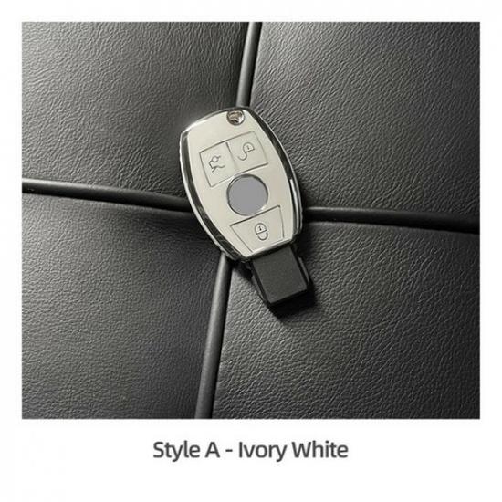 For Mercedes Benz C E 3 Button Remote Key Fob Cover Case Shell TPU Protector