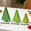 3-Cavity Holiday Tree Shape Casting Mould for Scented Candle Casting, Soap Making Decorative Gypsum Figures