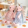 35/45cm Schattig Slapend Konijn Pluche Speelgoed Zacht Kalmerend Knuffeldier Pop, Verjaardagscadeau voor Kinderen Knuffel voor Comfort Ontspanning