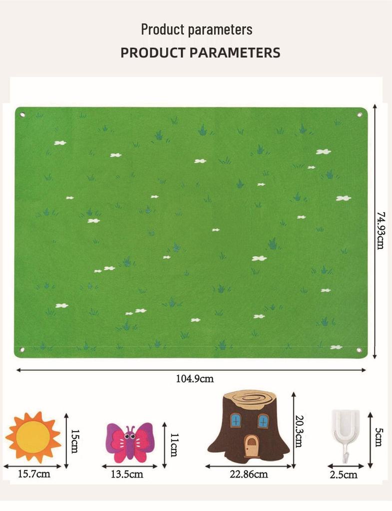 3D Felt Story Educational Board for Toddlers