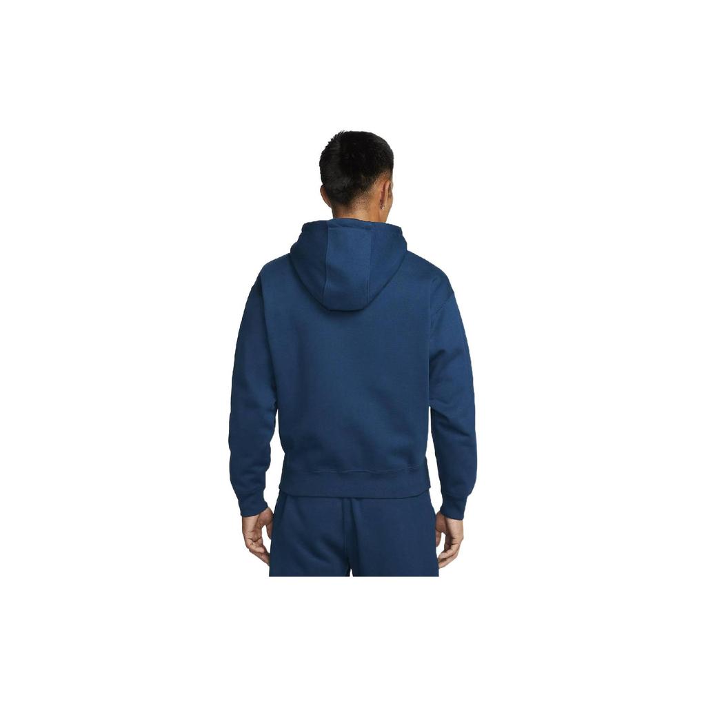 Nike FW22 Solid Color Hooded Long Sleeve Sweatshirt Unisex Tops Blue DA0316-460