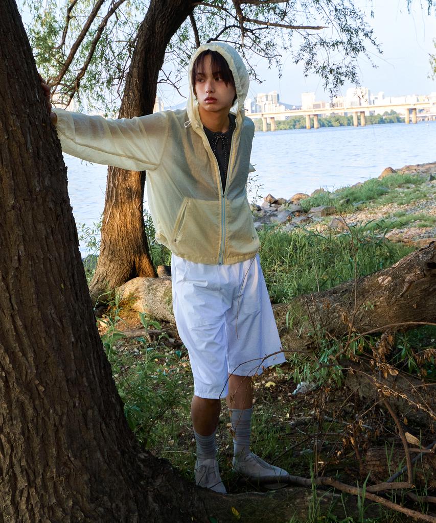 Keuleogsi Summer Ripstop Bermuda Shorts Cloud White