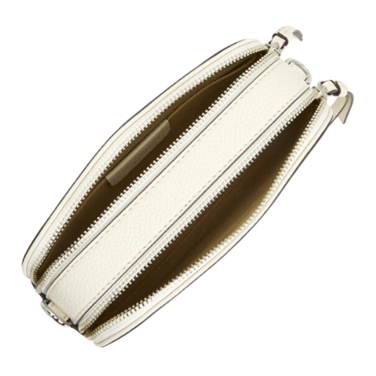 Tory Burch Miller Logo Leather Mini Crossbody Bag Women Bags Ivory 171955-104