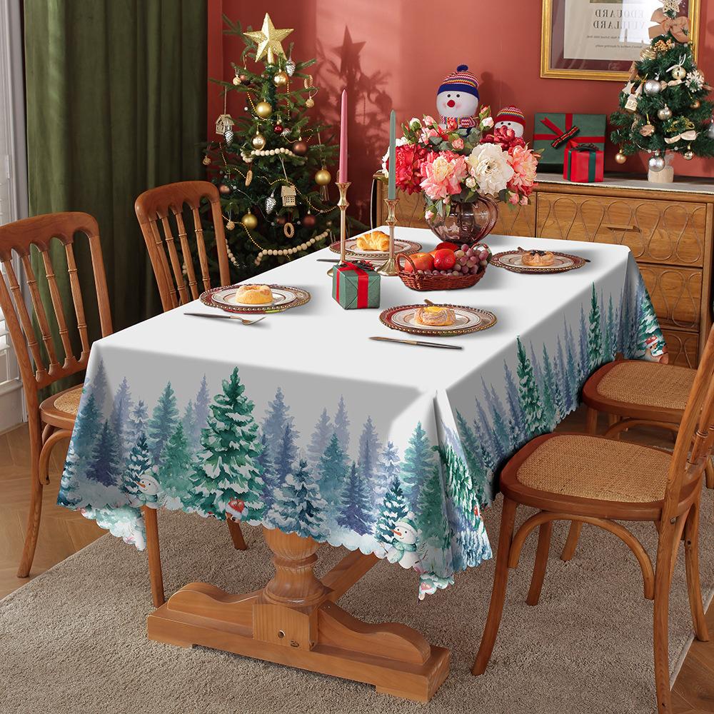 Față de masă 1BUC masă de sufragerie impermeabilă și rezistentă la grăsimi, tapițată cu țesătură din poliester