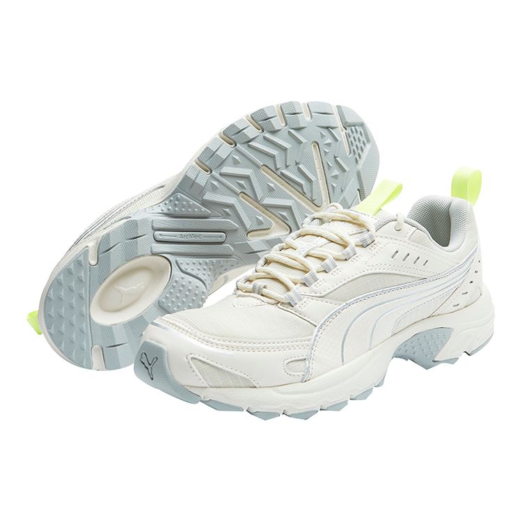 Puma Axis Tr Lace-Up Fabric Synthetic Leather Slip-Resistant Durable Lightweight Low-Top Running Shoes Unisex Sneakers Khaki Green Gray 370923-08