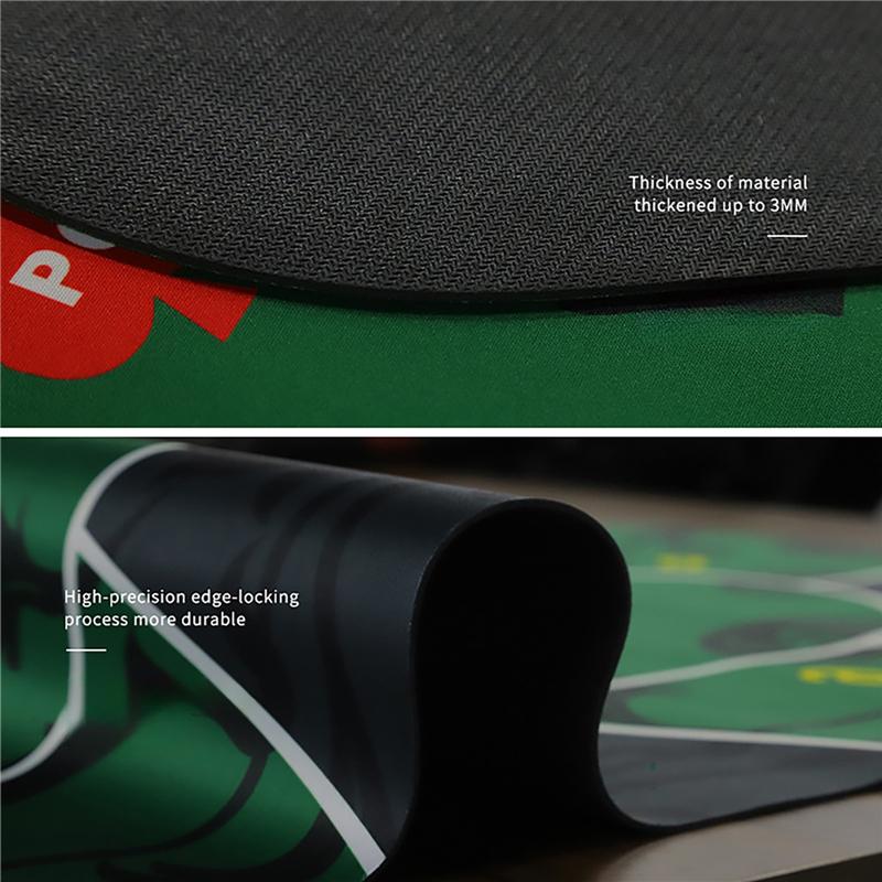 60x120cm Anti-slip Poker Layout Mat Texas Hold'em Table Pad Rubber Poker Table Mouse Mat Office Keyboard Gaming Tablecloth