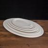 Pure White Ceramic Oval Fish Plate - 14/16/18 Inch - Ideal for Steamed Fish, Vegetables - Perfect for Home, Hotel, or Restaurant Use