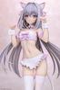 Q-six Tsuki Ni Yorisou Otome No Sahou Sakurakoji Luna Cat Ear Maid Sakura Color Ver. 1/6 Scale PVC Painted Complete Figure