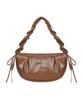 Nick&Nicole Crystal Shirring Ribbon Round Bag_Brown