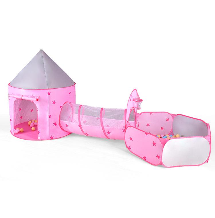 Kinder Indoor-Zelt-Set: Punkte-Tunnel & Bällebad