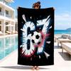 Royal Hands Holding Number 67 Beach Towel, Quick-drying, Easy to Care for, Suitable for Both Fitness and Beach Vacations,Sports Essential
