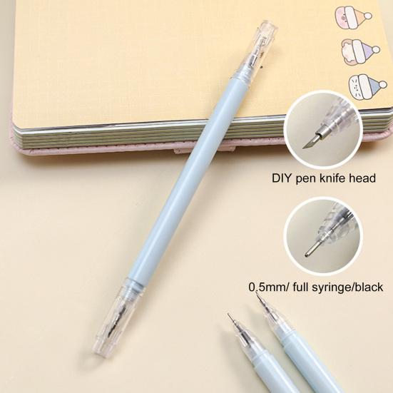 Pióro do rzeźbienia prosty styl 0.5mm stalówka artykuły papiernicze pióro do cięcia papier rzemieślniczy księga gości nóż do cięcia pióro do cięcia papieru artykuły szkolne