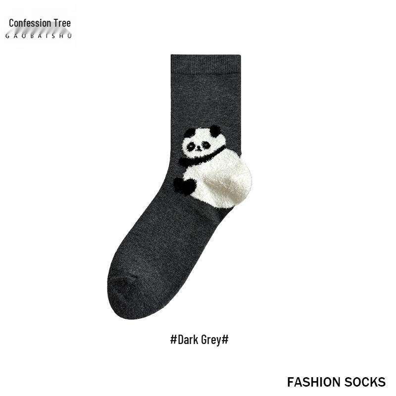 

Женские махровые носки до середины икры с щенком - Милые, теплые, мультяшный 3D стиль для осени/зимы One Size