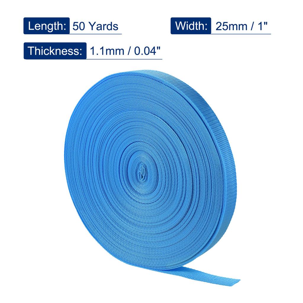 50 Yards 25mm Polypropylene Webbing Strap Belt Tape Heavyweight Strapping Band for Outdoor Tent Accessories Sewing Bag Luggage