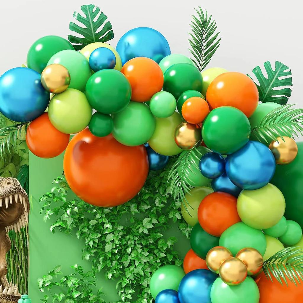 Dinosaur Birthday Balloon Arch Set 117 Pieces Boy Dinosaur Theme Birthday Party Decorations