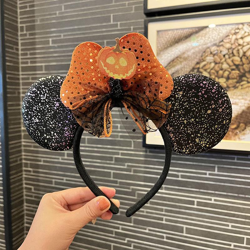 Kids' Halloween Minnie Ears Bow Headband for Festival & Fun Photos