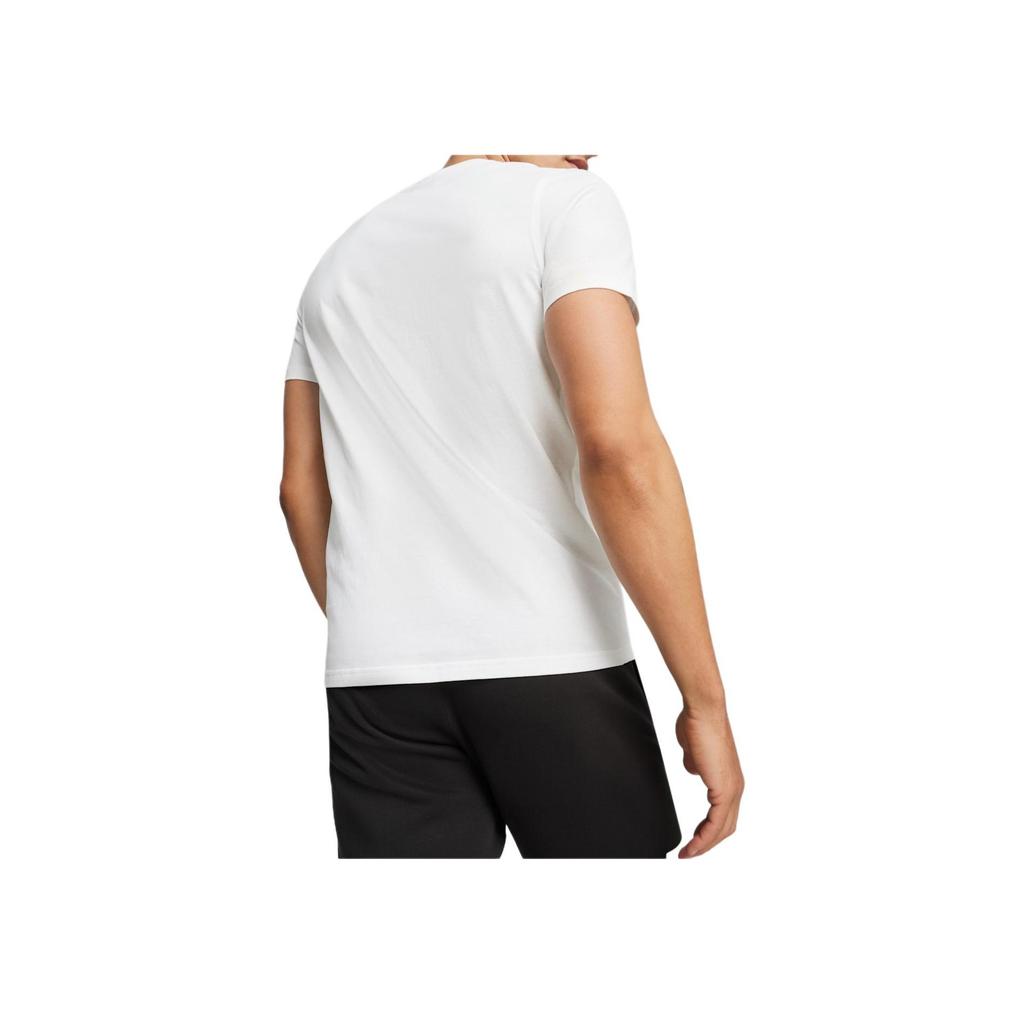 Puma Breathable Comfort Letter Print Crew Neck T-Shirt Men Tops White 624828-01