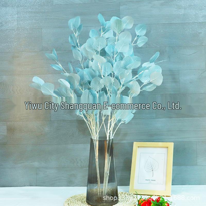 

Eucalyptus Leaf Fake Flower Ornament: Stylish Apple Leaf Simulation for Home Decor Royal Blue [42 Leaves]