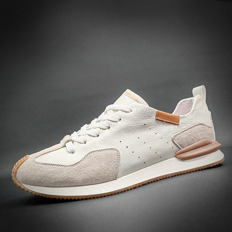 Shoes Summer Sneakers Casual Shoes Leather Raw Shoes Soft-soled Shoes 38