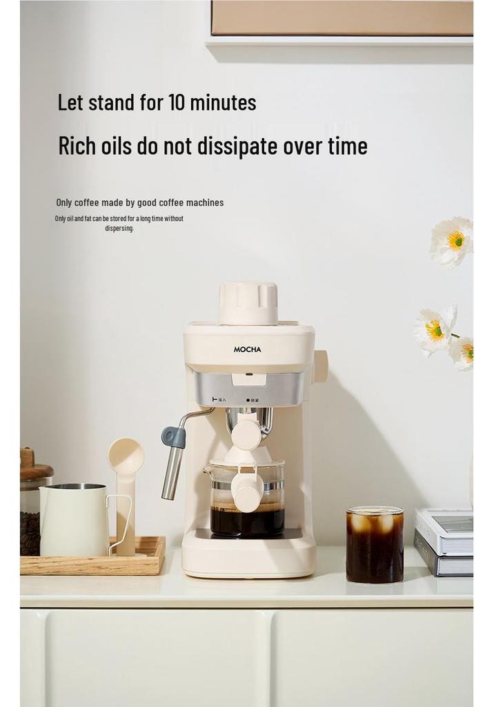 Italian Moka Pot: Semi-Automatic Coffee Maker for Home or Office with Manual Grinding and Brewing.