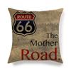 Retro Emblem Letter Pattern Digital Printing Short Plush Pillow Covers For Car Sofa Office Cushion Cover Home Goods 60X60Cm