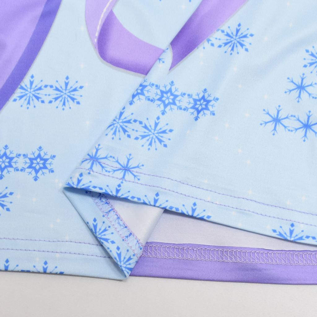 Long Dress, Cartoon Digital Printing Girls' Dress, Flying Sleeves, Milk Silk Skirt + Bag 88126