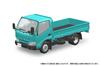 Aoshima Bunka Kyozai (AOSHIMA) Rakupla Snap Kit No. 23-TE Hino Dutro Flatbed (Turquoise) 1/32 Scale Plastic Pre-Colored Plastic Model Kit