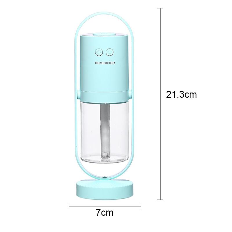 Lightweight Mini Tabletop Air Humidifier 200ml Oil Diffuser 500mah Led Color Projection Night Light Rechargeable Water Sprayer