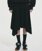 Nigaennikol Shirring Flare Midi Skirt_Black
