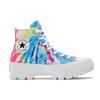 Converse Chuck Taylor All Star Bequeme Trendige High Top Canvas Schuhe Regenbogen Tie Dye Damen Sneaker 572461C
