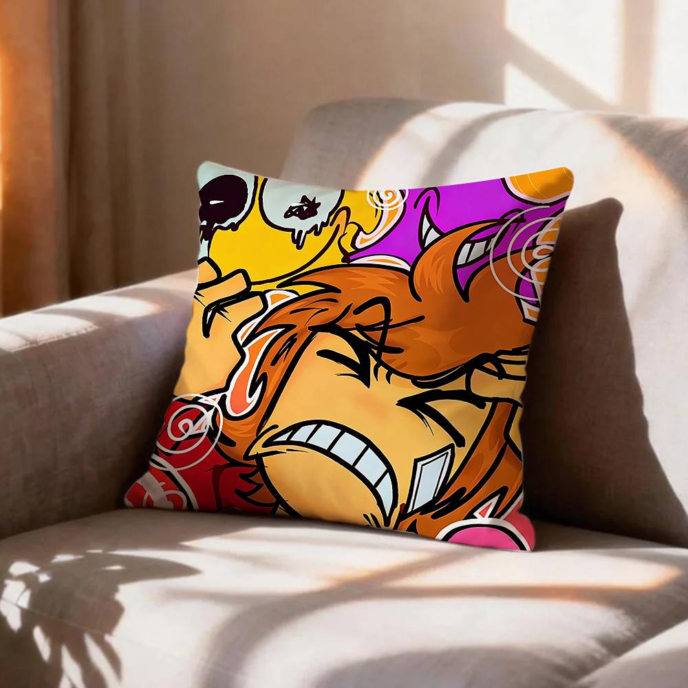 Cartoon EEddsworld Tord Pillow Case Pattern Printed Pillowcase For Living Room Sofa Cushion Cover