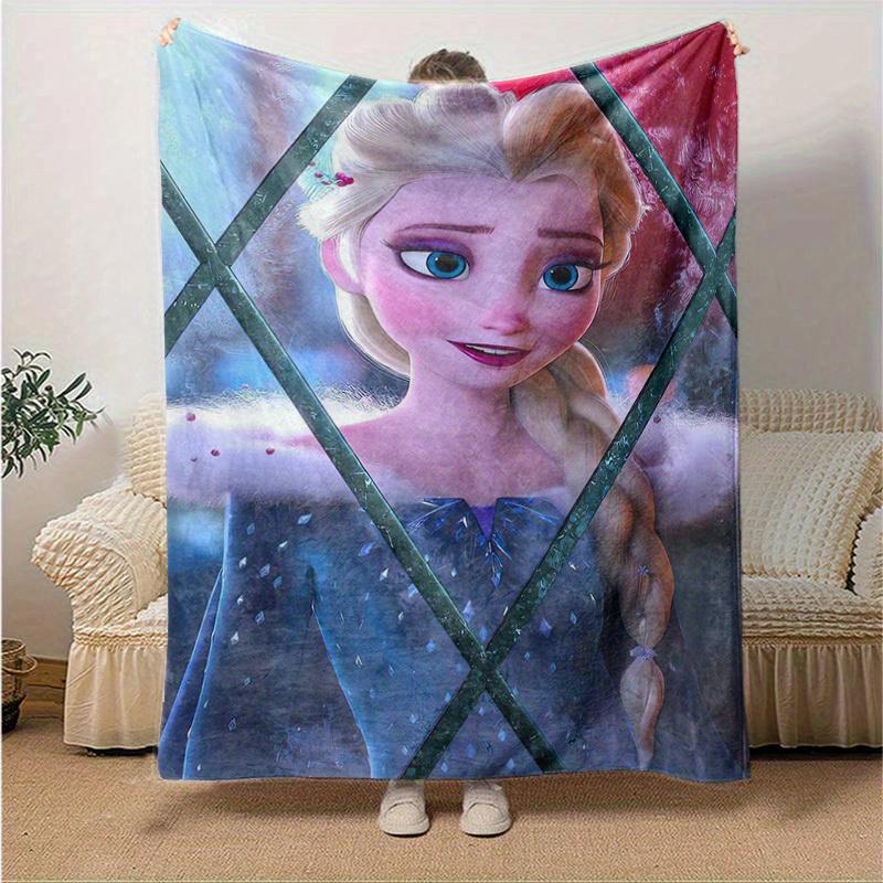 1pc, Elsa Frozen Princess Blanket Home Decor, Couch Throw, Outdoor Blanket, Gift for Friends, Coverlet Perfect for Bedroom, Living Room