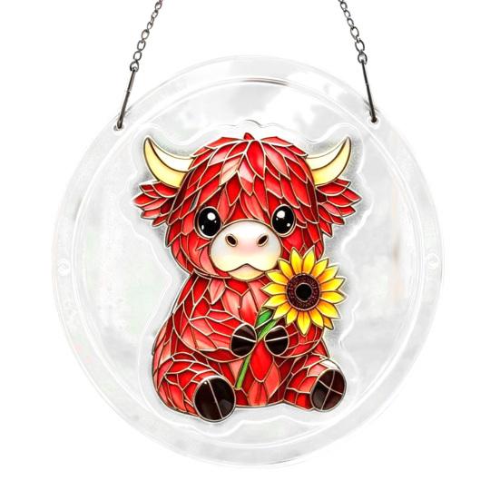 Suncatcher Stained Glass Puzzle Acrylic Pendant Light Refraction Window Hanging Jigsaw for Home Decor