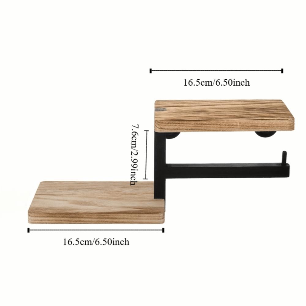 Space Saving Wall Mounted Toilet Paper Holder High Load-bearing Countertop Organizer  Kitchen