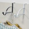 1PC Door Rear Hook Clothes Coat Hat Towel Hanger Door Back Wall Mounted Hooks Cabinet Wardrobe Metal Clothes Hat Home Storage