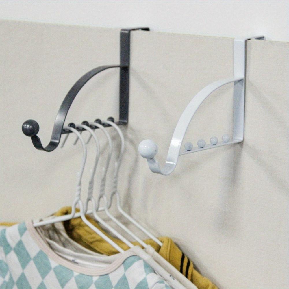1PC Door Rear Hook Clothes Coat Hat Towel Hanger Door Back Wall Mounted Hooks Cabinet Wardrobe Metal Clothes Hat Home Storage