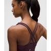 Lululemon Energy Longline Bra  MeDium Support  B D Cups Black Plum