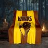 Hawks Team Spirit Blanket Flannel Throw for Sofa, Travel, Camping, Livingroom, Office, Chair and Bed Soft and Warm Holiday Gifts