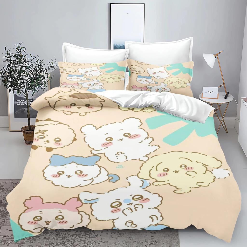 Chiikawa Bed Cover Collection Bed Cover 3-Piece Collection 1 Quilt Cover Universal, Suitable For Children And Adults Covers Twin Size Size Sets