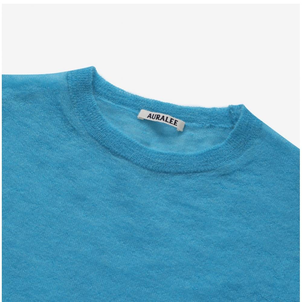 Orari A24SP02fg TurquOiSe Blue Kid MOhair Sheer P O Men S Knit