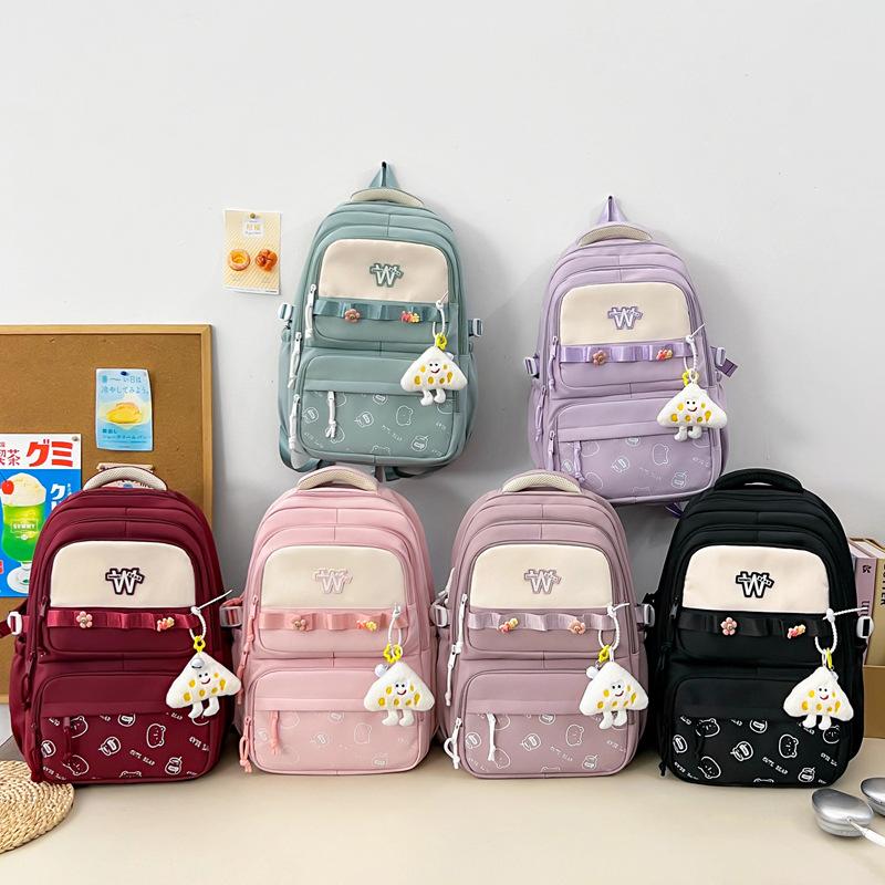 Schoolbag backpack for women's small fresh junior high school primary school students 45th and 6th grade girls backpack New student schoolbag