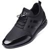 Men's shoes spring and summer new outdoor fly-woven sports casual shoes Korean version inner height increase men's single shoes large size 48 leath