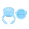 100pcs Microblading Ink Cup Holder Professional Salon Disposable Eyelash Extension Glue Ring Cup