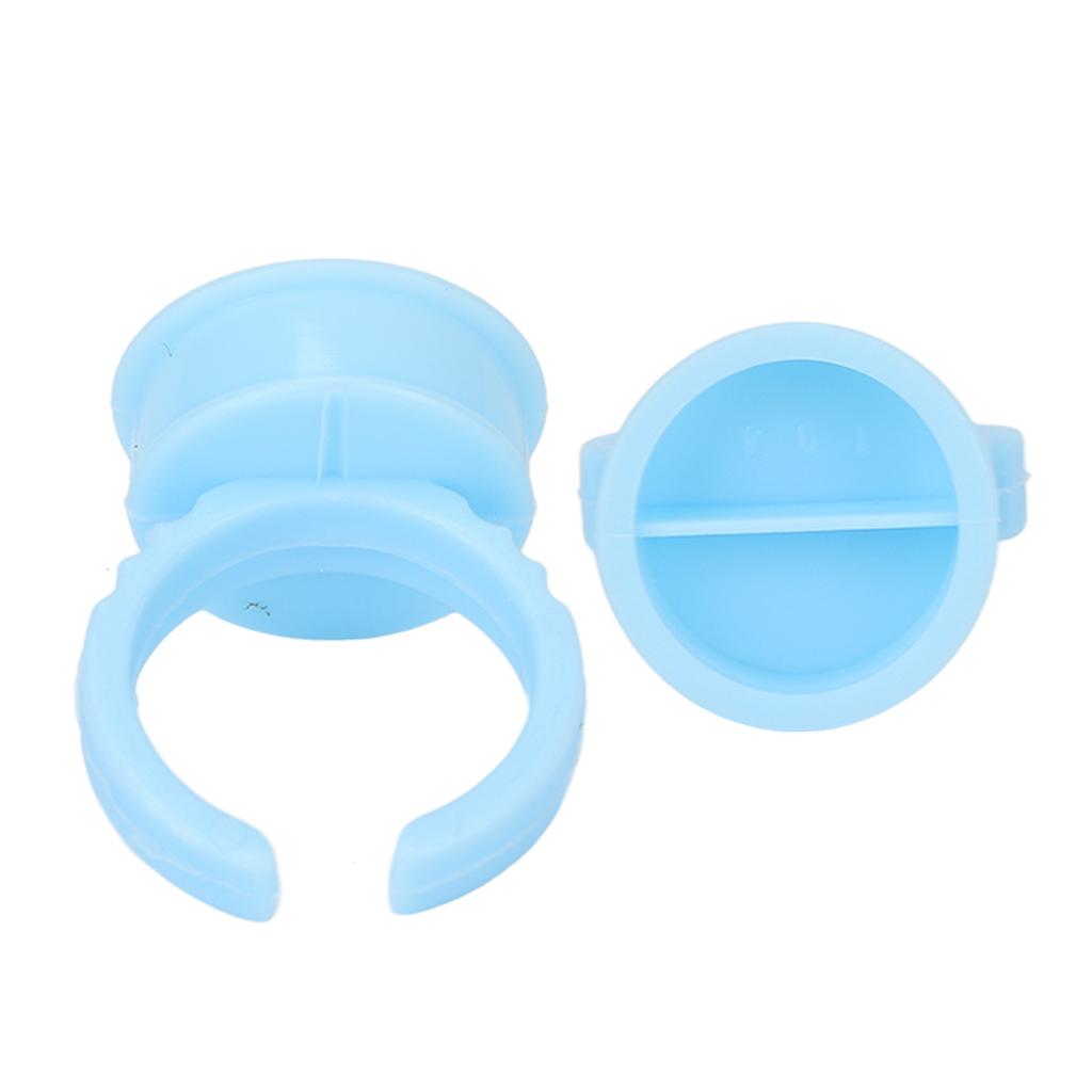 100pcs Microblading Ink Cup Holder Professional Salon Disposable Eyelash Extension Glue Ring Cup