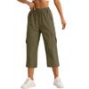 Women's Fashionable Drawstring With Flip Pocket Solid Color Captcha Pants Work Pants