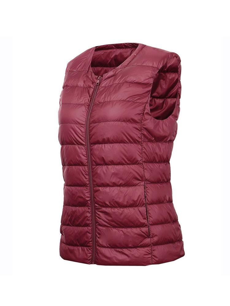 Autumn Winter 8XL Large Size Waistcoat Women's Warm Vest Ultra Light Down Vest Women Portable Sleeveless Winter Warm Liner