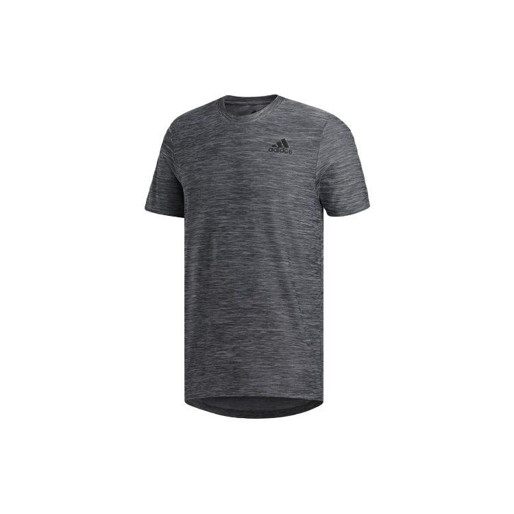 adidas T Shirts Men's Gray Crew Neck Moderate Straight Fit FL8478