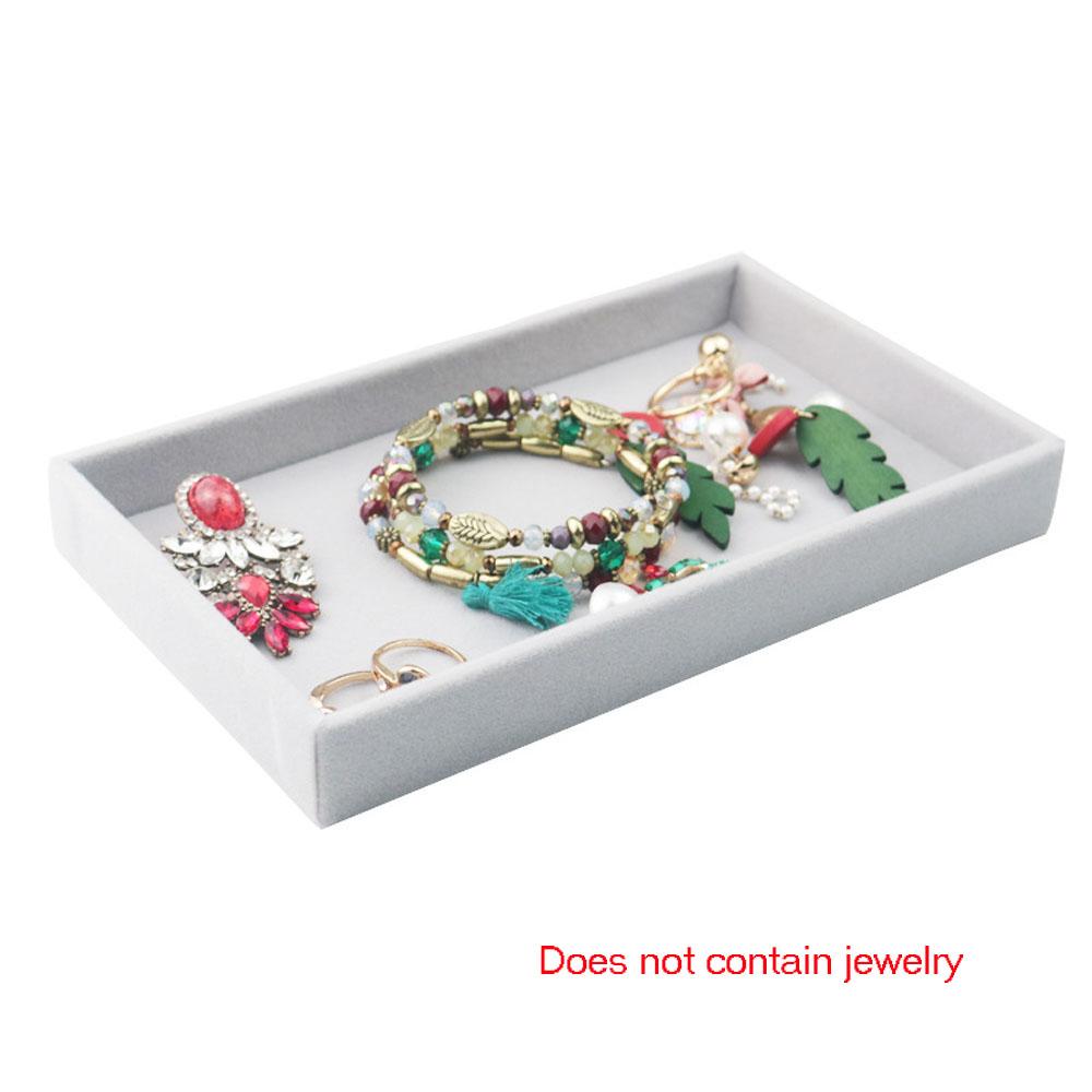 Fashion 1Pc Holder DIY Gift Box Velvet Organizer Storage Box Jewelry Case Jewelry Display